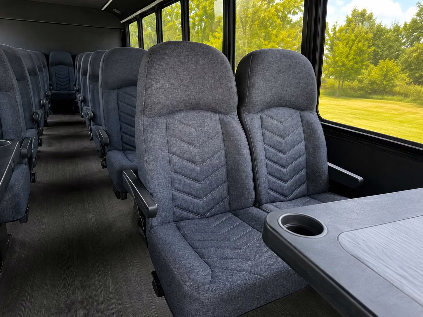 18 passenger minibus interior